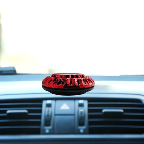 Solar Rotating UFO Car Perfume | Dashboard Decoration with 360 degree Automatic Spinning | Air Freshener with Fragrance