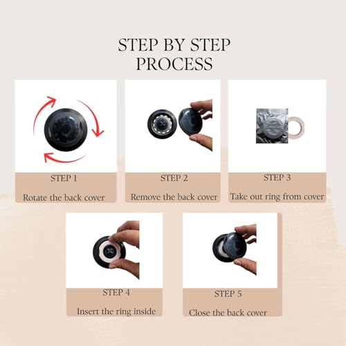 Solar Powered Rocket Car Dashboard Toy with Fragrance | Rotating Space Decor | Air Freshener Showpiece for Car Interior (Metallic Red, s)