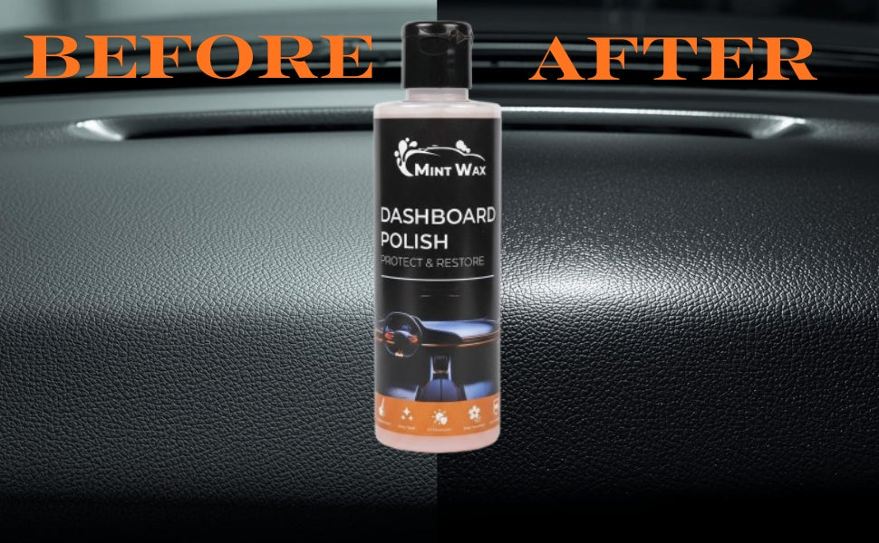 MintWax Dashboard Polish – Multi-Surface Shine & Protection for Car Interiors | Removes Dust & Dirt, UV Protection, Fresh Fragrance, Safe on Plastic, Vinyl & Rubber (200ml)