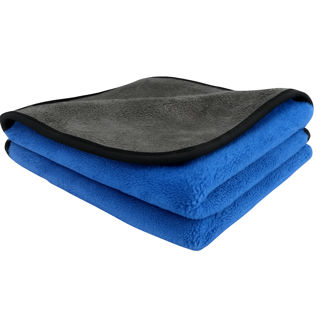 Mint Wax 600 GSM Microfiber Cleaning Cloths – Pack of 2 (40x40cm) | Ultra Soft, Lint-Free, Quick Dry | Multipurpose for Car, Bike Cleaning, Washing and Detailing