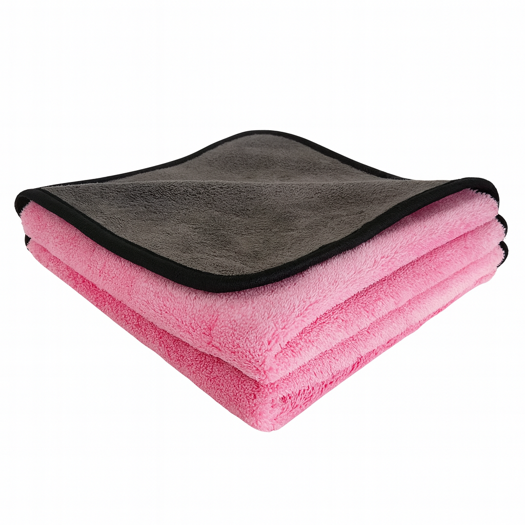 Mint Wax 600 GSM Microfiber Cleaning Cloths – Pack of 2 (40x40cm) | Ultra Soft, Lint-Free, Quick Dry | Multipurpose for Car, Bike Cleaning, Washing and Detailing