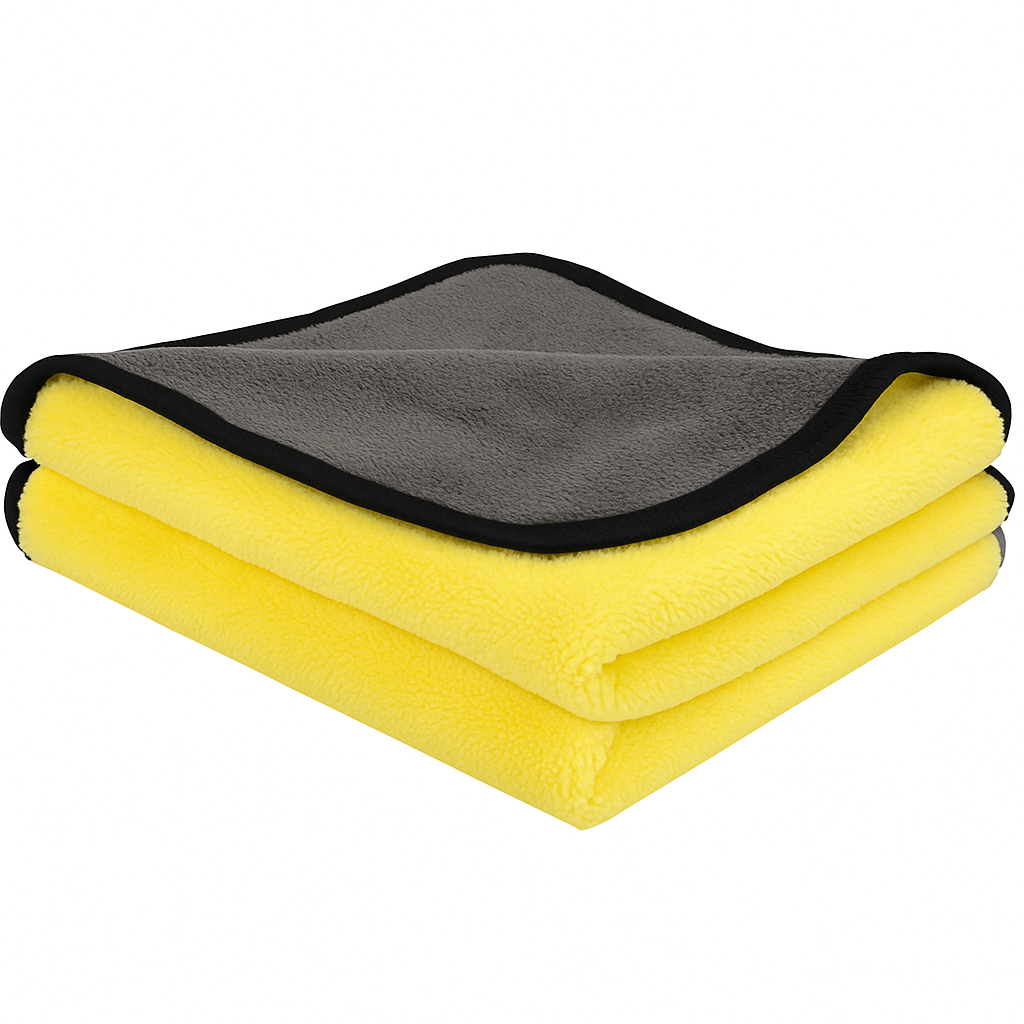 Mint Wax 600 GSM Microfiber Cleaning Cloths – Pack of 2 (40x40cm) | Ultra Soft, Lint-Free, Quick Dry | Multipurpose for Car, Bike Cleaning, Washing and Detailing