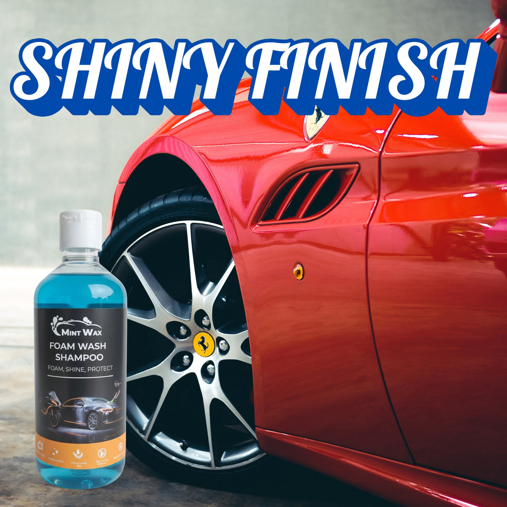 MintWax Foam Wash Shampoo for Car & Bike – Thick Rich Foam, pH-Neutral Formula, Safe for Paint, Chrome & Plastic, Enhances Gloss and Cleans Dirt (500ML)