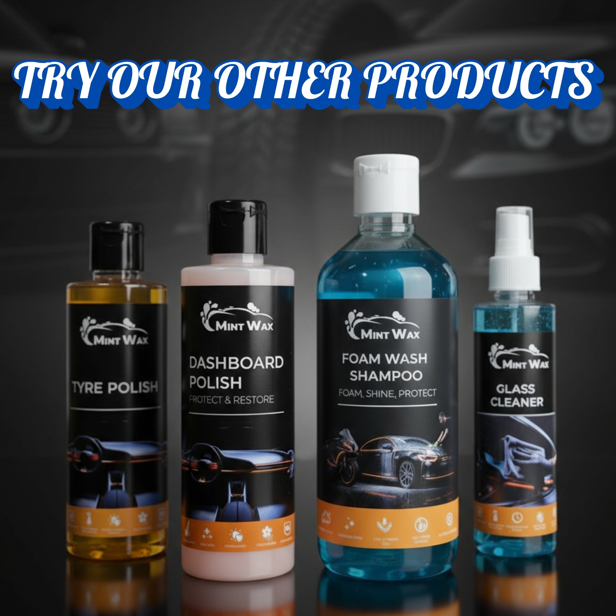 MintWax Foam Wash Shampoo for Car & Bike – Thick Rich Foam, pH-Neutral Formula, Safe for Paint, Chrome & Plastic, Enhances Gloss and Cleans Dirt (500ML)