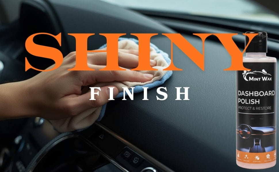 MintWax Dashboard Polish – Multi-Surface Shine & Protection for Car Interiors | Removes Dust & Dirt, UV Protection, Fresh Fragrance, Safe on Plastic, Vinyl & Rubber (200ml)